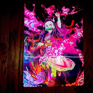 Demon Slayer holographic vinyl poster
